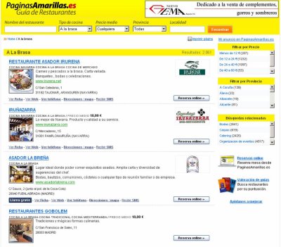 Páginas Amarillas reinventa las búsquedas online con sus nuevos portales de hostelería y callejero