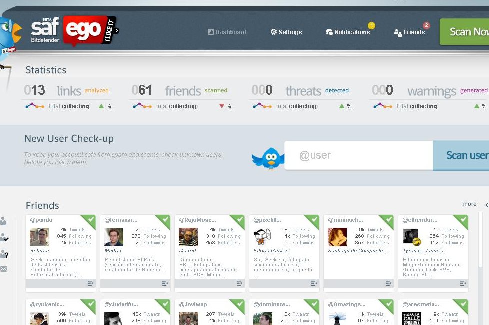 Twitter ya está protegido gracias a BitDefender Safego