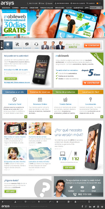 Mobileweb de Arsys