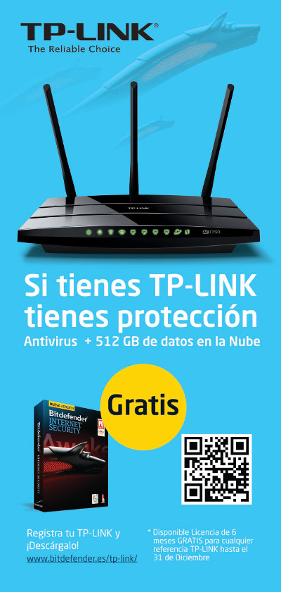 Tp-Link ofrece Bitdefender Internet Security a sus clientes