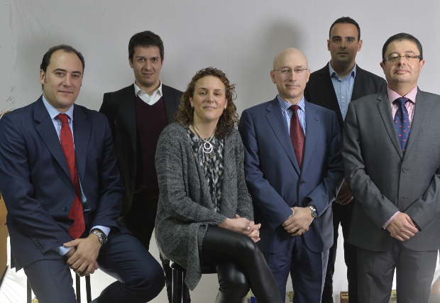 (De izquierda a derecha) Javier Gómez, Álvaro Montero, Raquel Figueruelo, Pedro Muñoz, Juan José García y José Manuel Armada.