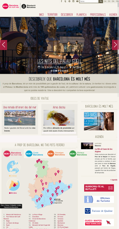 La Diputación de Barcelona remoza su portal turístico con Liferay