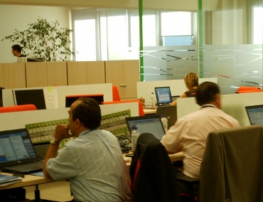 Empleados de una firma tecnológica.