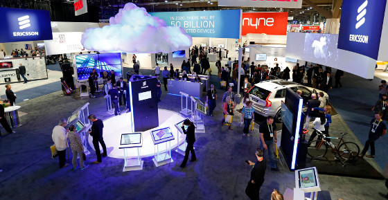 Stand de Ericsson en el CES de Las Vegas.