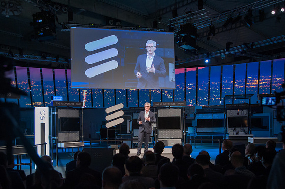 Börje Ekholm, presidente y CEO de Ericsson durante el MWC 17.