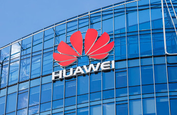fachada de edificio de Huawei