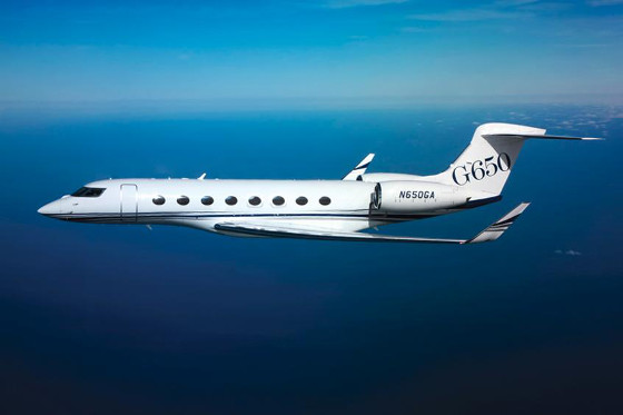 Gulfstream G650 monitorizado por AT and T.