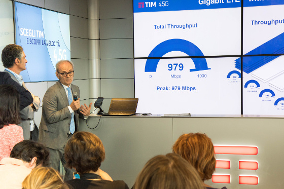 TIM llega hasta el Gigabit en su red móvil LTE.
