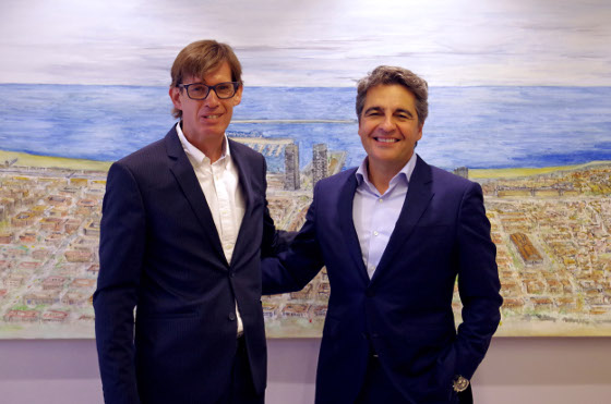 Ramón Martín, CEO de Ricoh España & Portugal, y Ernest Companys, director general de Techno Trends.