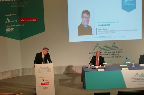 Álvaro Nadal, Ministro de Energía, Turismo y Agenda Digital, en la 31 edición del Encuentro de Santander