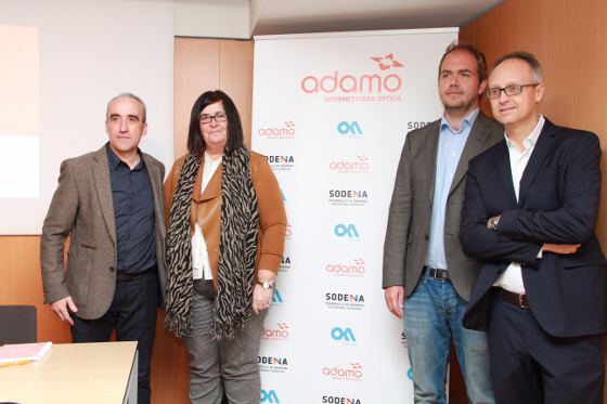 Adamo comienza a desplegar su fibra en Navarra.