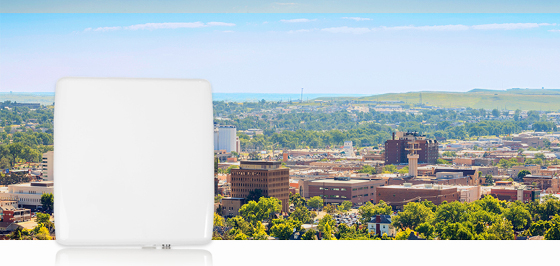 Radwin Jet Duo, estacion base dual para bandas de 3.5 y 5 GHz