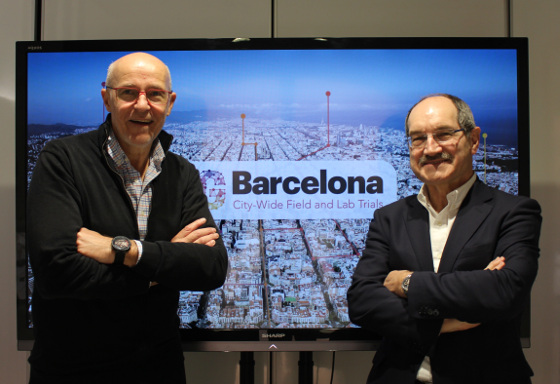 Carlos Grau, director general de Mobile World Capital Barcelona, y Pedro Mier, presidente de Ametic.