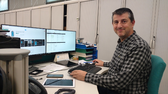 Joan Sarola, Responsable de Sistemas de Hermes Comunicacions.