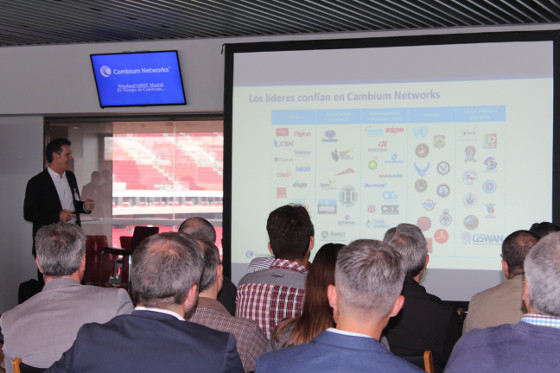 Martín de la Serna, vicepresidente de EMEA de Cambium Networks, durante el evento WirelessFABRIC Madrid – Es tiempo de Cambium
