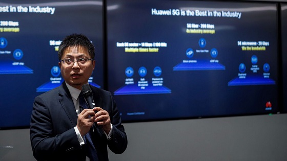 Tony Jin Yong, CEO de Huawei España, durante su 5G Roadshow 2019 de Madrid.