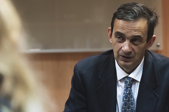 Federico Ruiz, responsable del Observatorio Nacional 5G, en las oficinas de BPS.