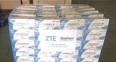 ZTE dona a mascarillas FFP2.