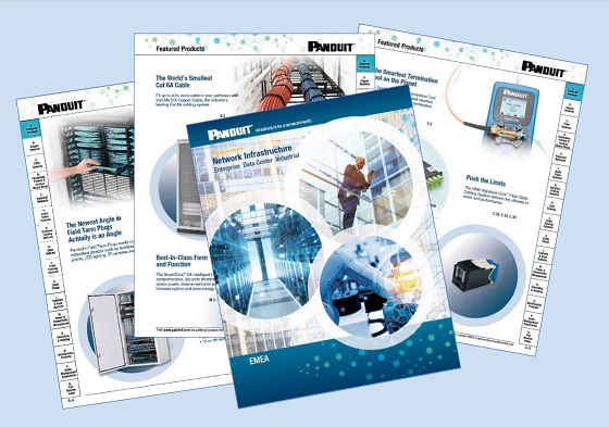 Nuevo catálogo de Panduit de soluciones de infraestructura de red.