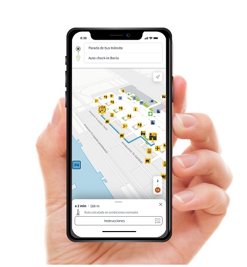 AenaMaps, herramienta para no perderse en el aeropuerto.