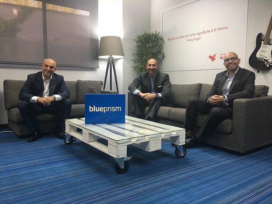 Equipo directivo de Blue Prism Iberia.