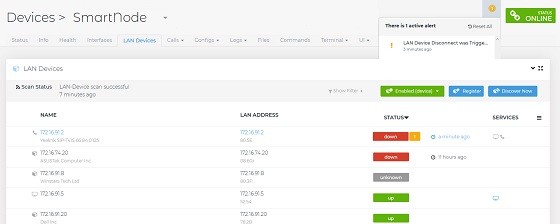 Localizador de dispositivos en red LAN.