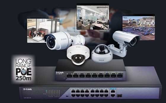 Switches D-Link dirigidos a videovigilancia con el nuevo PoE Long Range.