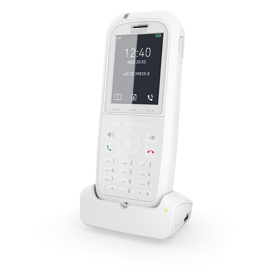 Snom M90, teléfono DECT con superficie antimicrobiana.