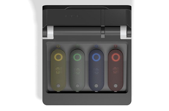 Conjunto de maletín con nodos digitalizadores ‘Deploids’.