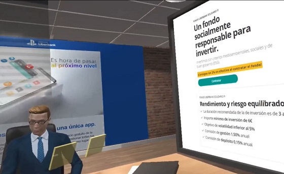Realidad Virtual y 5G en atención bancaria.