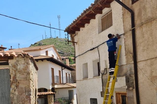 La fibra llega al municipio turolense de Ejulve.