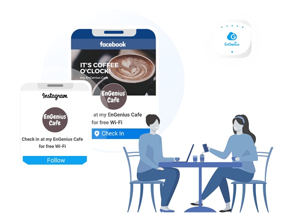 EnGenius integra Facebook Wi-Fi.