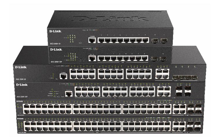 Switches gigabit managed DGS-2000 de D-Link.
