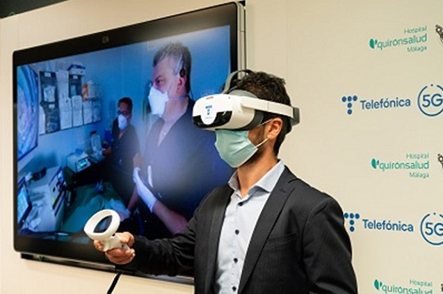 Primeras operaciones asistidas en España con 5G y RV.