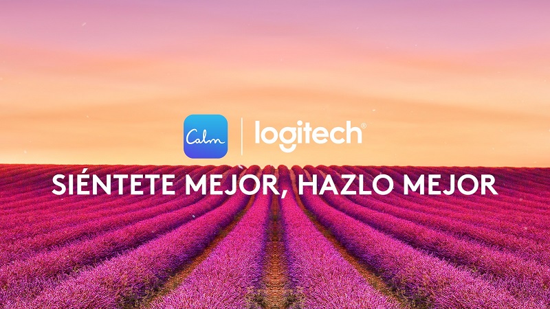 Logitech se asocia con Calm para potenciar el bienestar en el teletrabajo.