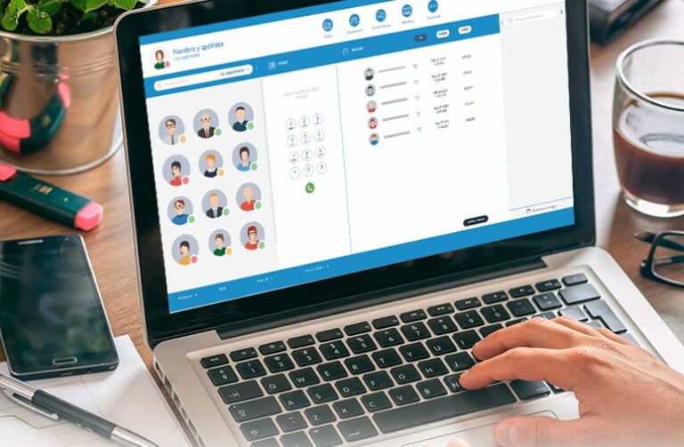 Communicator Web es un softphone web que se incorpora a la centralita virtual MeetIP de LCRcom.
