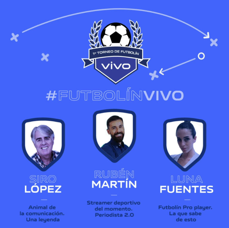Vivo lanza el primer “torneo” de futbolín en Twitch.