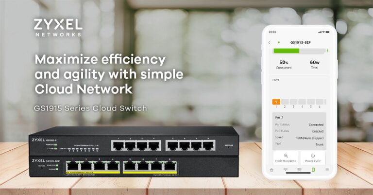 Zyxel presenta la serie de switches para pymes GS1915.