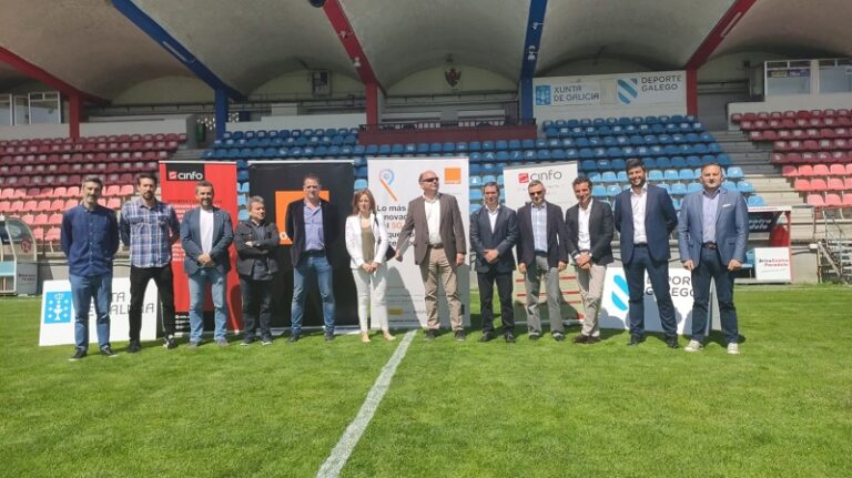 Demostración de caso de uso 5G en el Estadio de O Couto en Ourense.