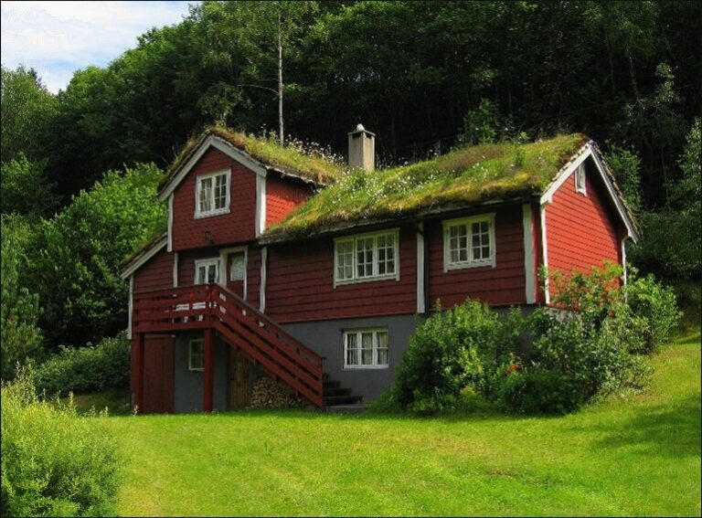 Típica casa noruega.