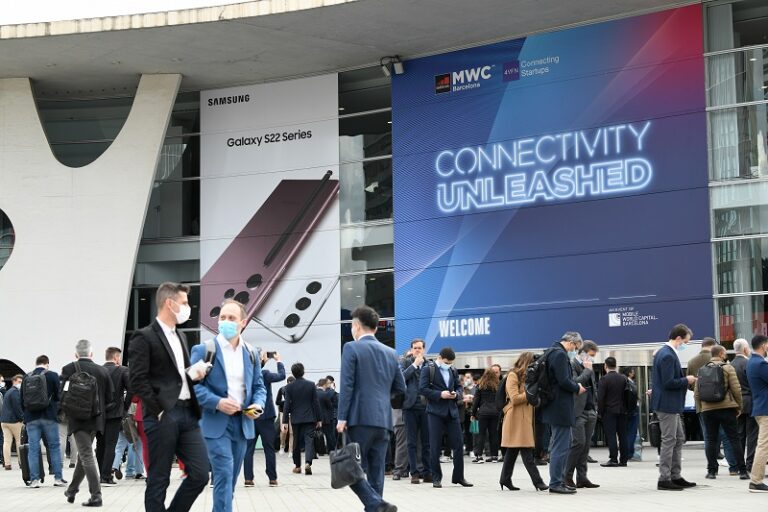 Imagen de la entrada al MWC 2022.